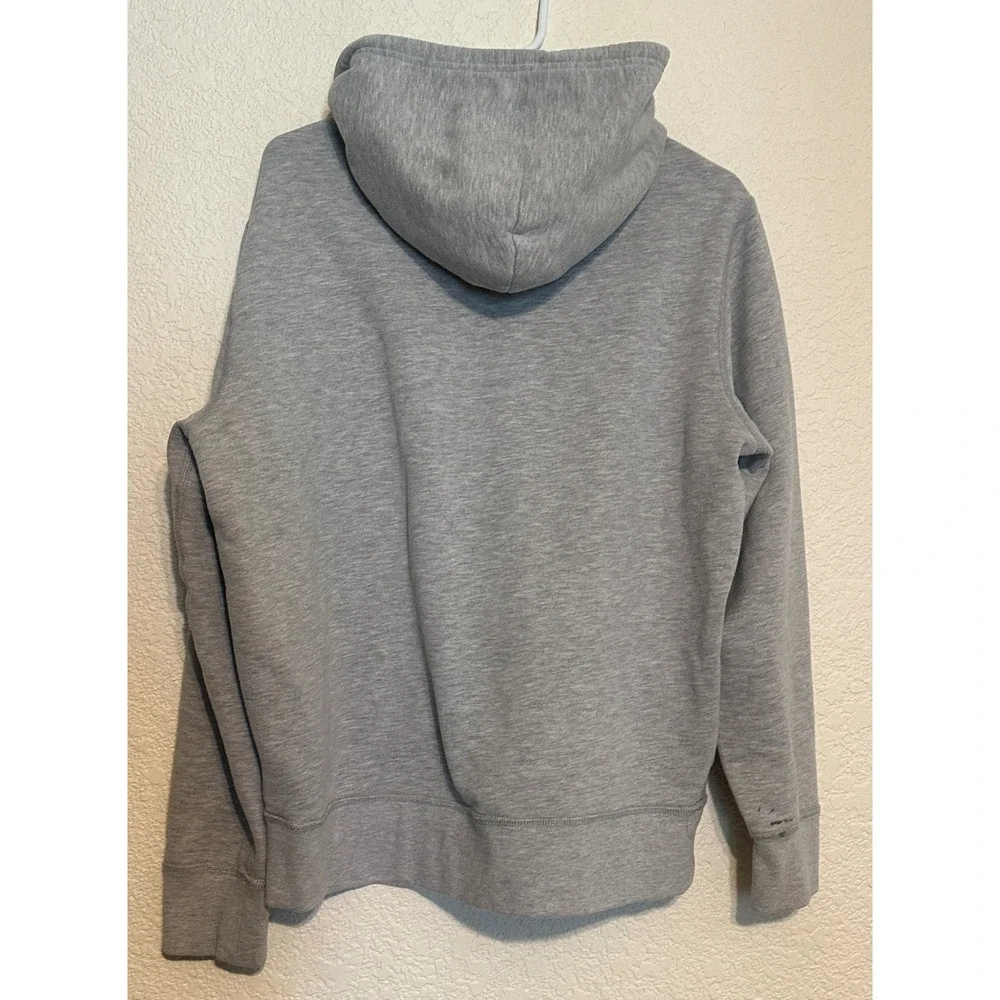 Polo Ralph Lauren Mens L Gray Pullover Hoodie Sweatshirt Logo Preppy college